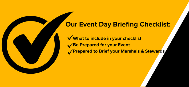 Event Day Checklist for Marshals Stewards